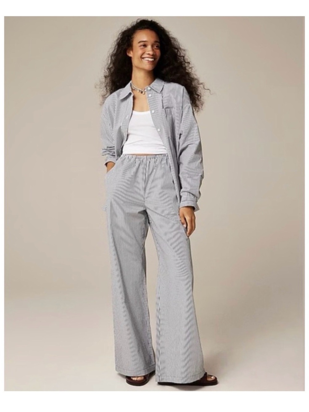 J Crew Cosmo Pant in Oxford Stripe